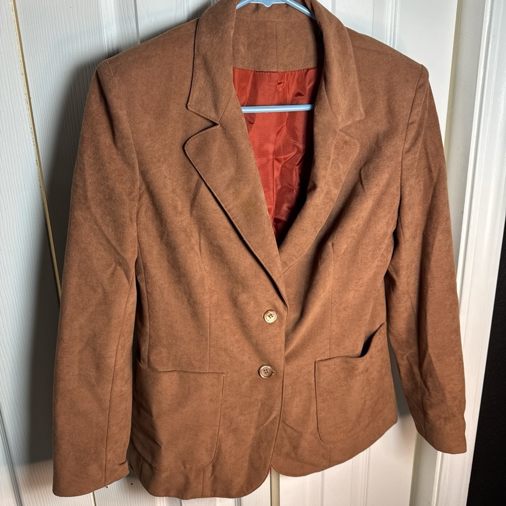 Suede Tan Women's Blazer
